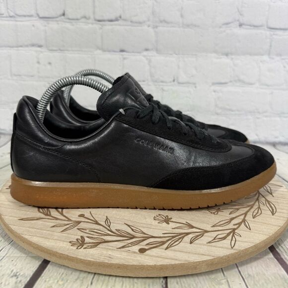 Cole Haan GrandPro Turf Sneakers Mens 7M Black Leather Gum Sole Low Top Casual main image 4